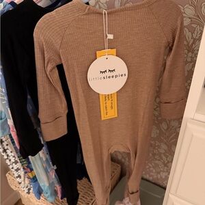 Little Sleepies Brown zippy